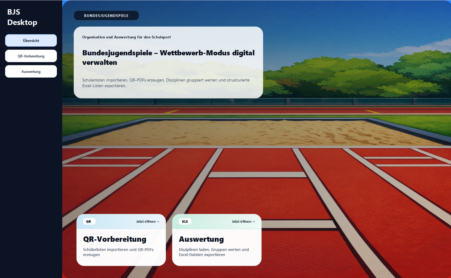 Screenshot BJS Desktop Auswertung